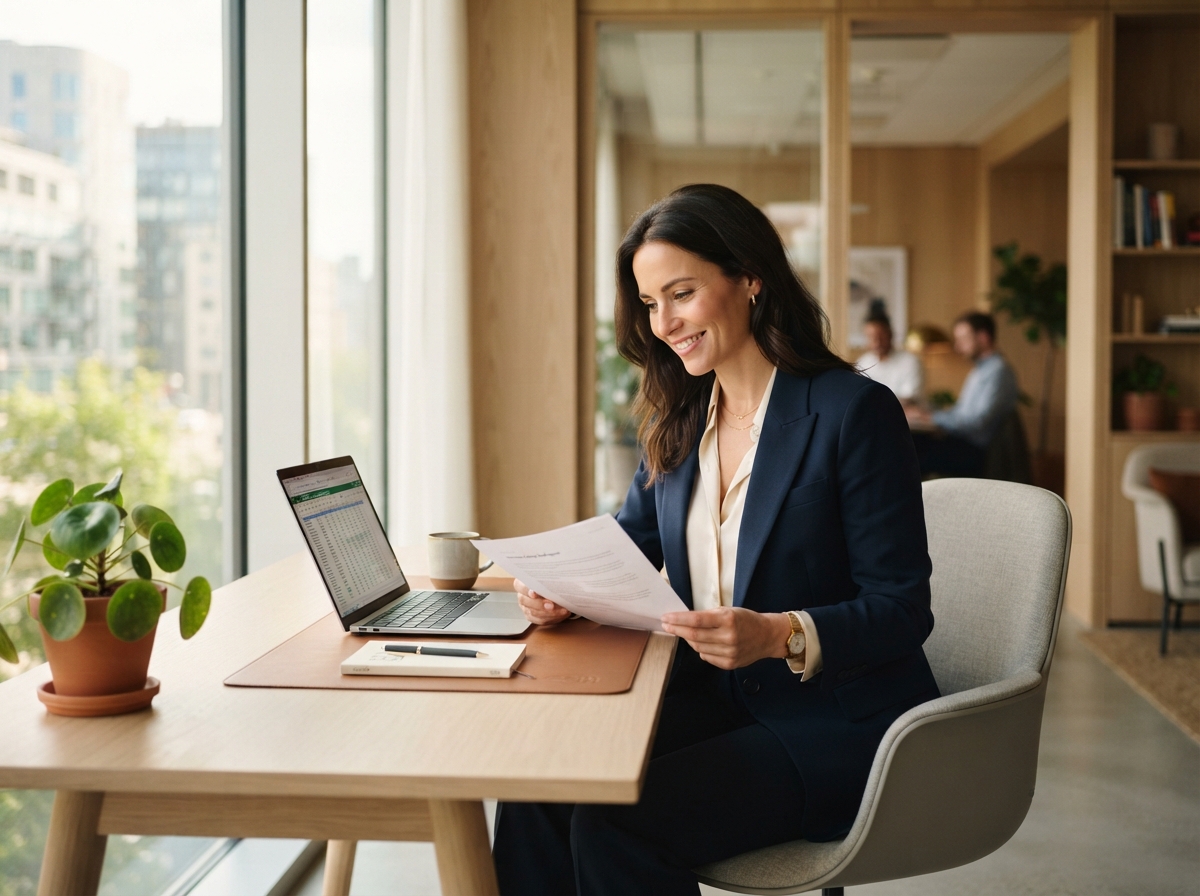 Modern office workspace